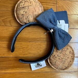 NWT Disney Pin Trading Ears with removable Bow and Cork Ears